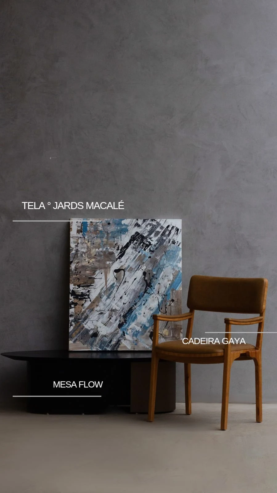 Jards Macalé, obra de Chyara Feer da série Expressionismo Abstrato.
